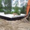 Backfilling ICF concrete foundation