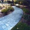 stamped concrete sidewalk