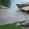 Stamped Concrete Boat ramp