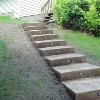 Colored Lawnsteps with stamping and nightlights